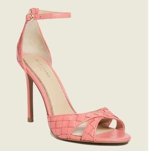 Guess by Marciano Abieli Woven Leather Stiletto Sandal Size 6.5